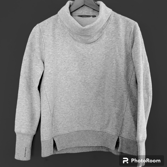 Athleta Tops - Athleta Long Sleeve Turtle Neck Gray Sweatshirt